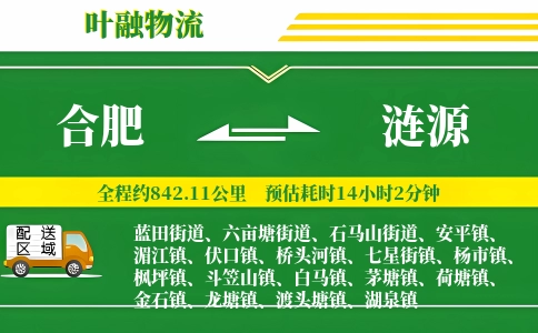 合肥到涟源物流公司