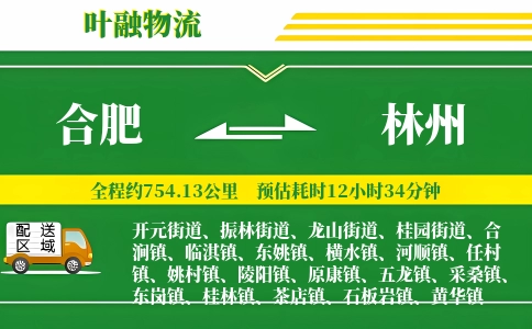 合肥到林州物流公司
