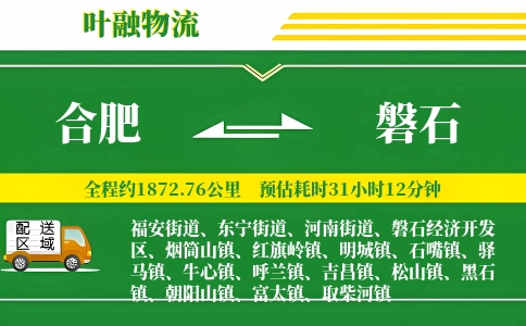 合肥到磐石物流公司