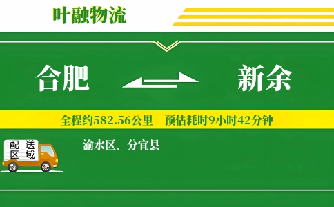 合肥到新余物流公司